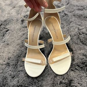 Never worn Tamara Mellon reverse sandal white